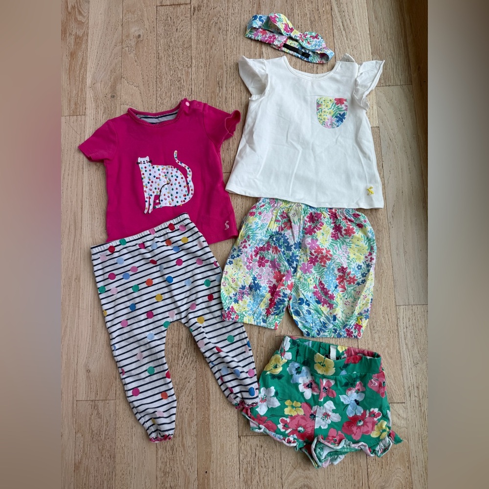 Adorable Joules Girls Baby Outfit Lot 12-18 mo and 2 yr